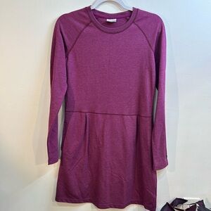 Chic Purple Long-Sleeve Dress